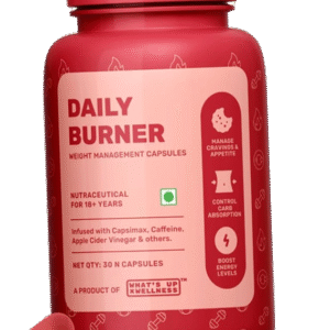 What's Up Wellness Daily Burner | CarbBliss® + ACV | Appetite & Cravings Control | Weight Loss Capsules (30 Count)